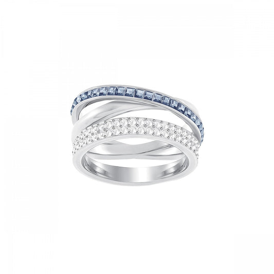 HERO BLUE CRYSTAL CROSSOVER RING