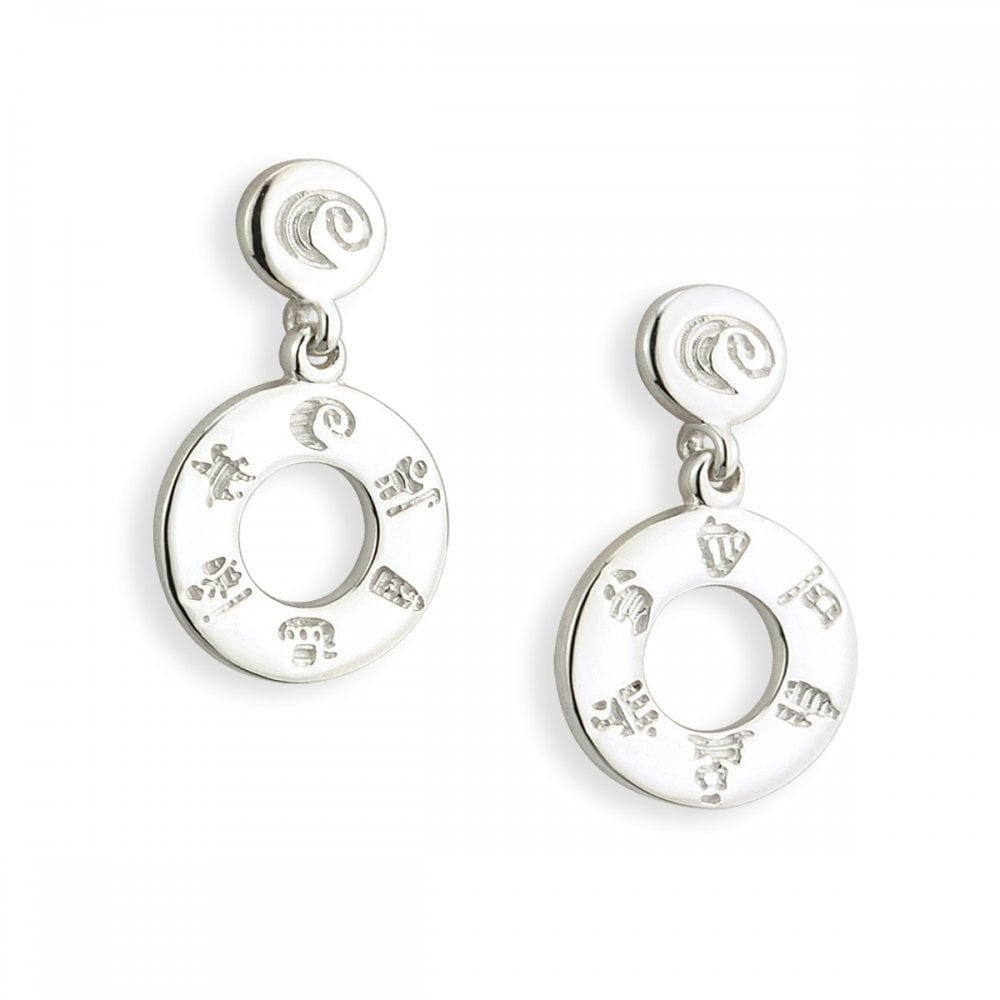 HISTORY OF IRELAND DOUGHNUT DROP EARRINGS