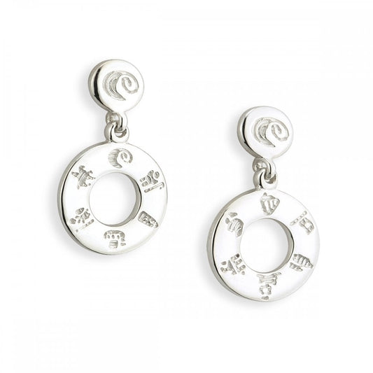 HISTORY OF IRELAND DOUGHNUT DROP EARRINGS