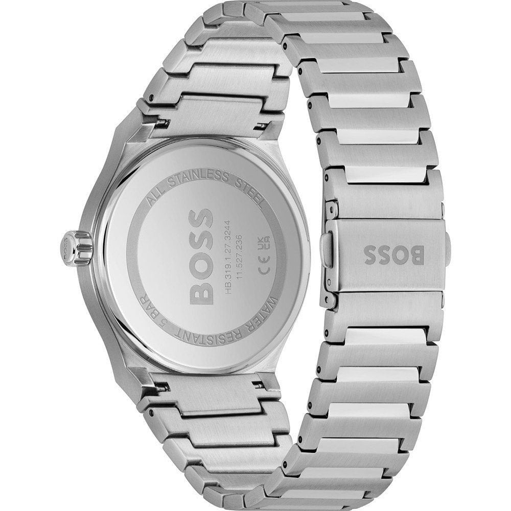 HUGO BOSS CANDOR STEEL CASE BRACELET NAVY BLUE DIAL GENTS WATCH