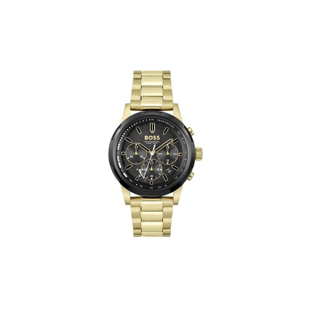 HUGO BOSS GOLD SOLAR QUARTZ CHRONOGRAPH GENTS WATCH