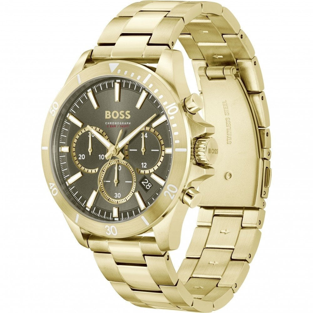 HUGO BOSS GOLD TROPER CHRONOGRAPH GENTS WATCH