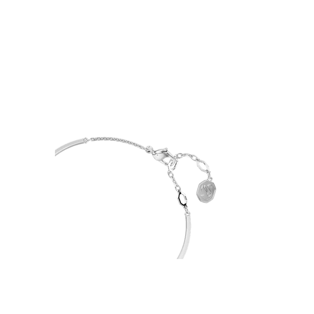 HYPERBOLA DAZZLING RHODIUM FINISHED HEART BANGLE