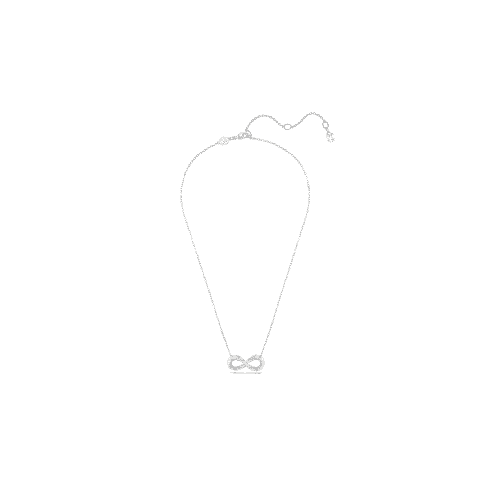 HYPERBOLA RHODIUM FINISHED INFINITY NECKLACE