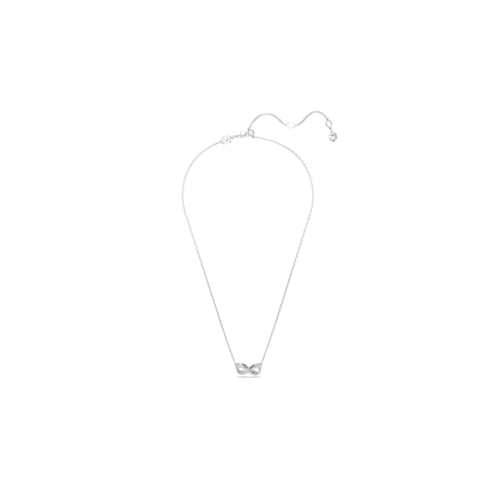 HYPERBOLA RHODIUM FINISHED INFINITY NECKLACE