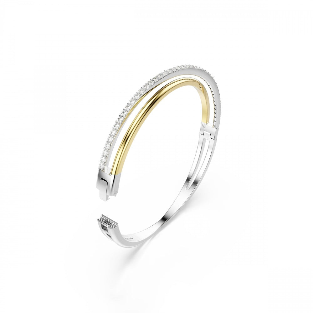 HYPERBOLA TWIST TWO TONED BANGLE
