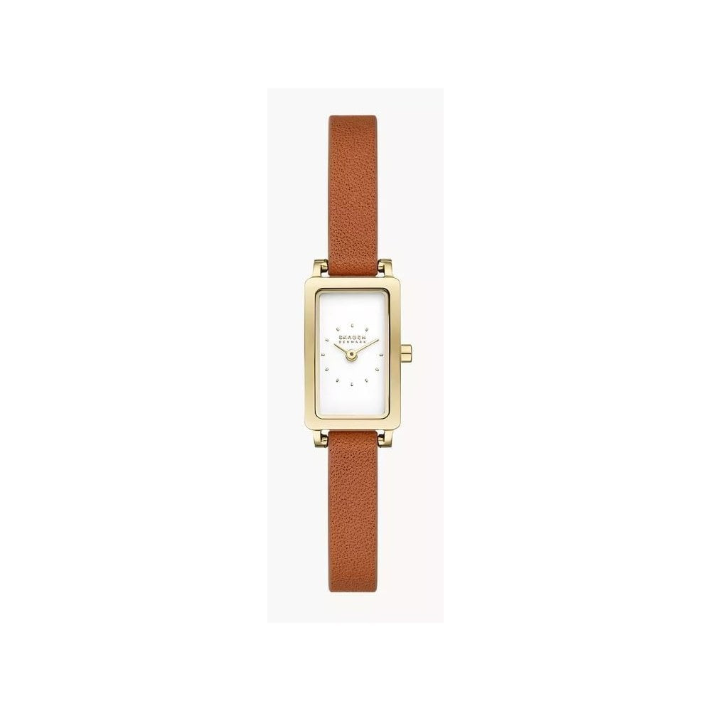 Hagen Micro, Two-Hand, Ladies Brown Leather Watch