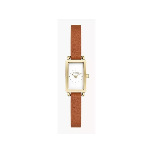 Hagen Micro, Two-Hand, Ladies Brown Leather Watch