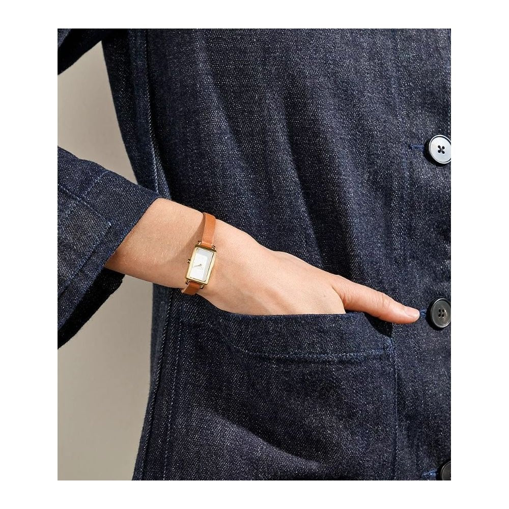 Hagen Micro, Two-Hand, Ladies Brown Leather Watch