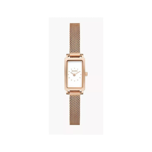 Hagen Micro Two-Hand, Ladies Mesh Rosegold Stainless Steel Watch
