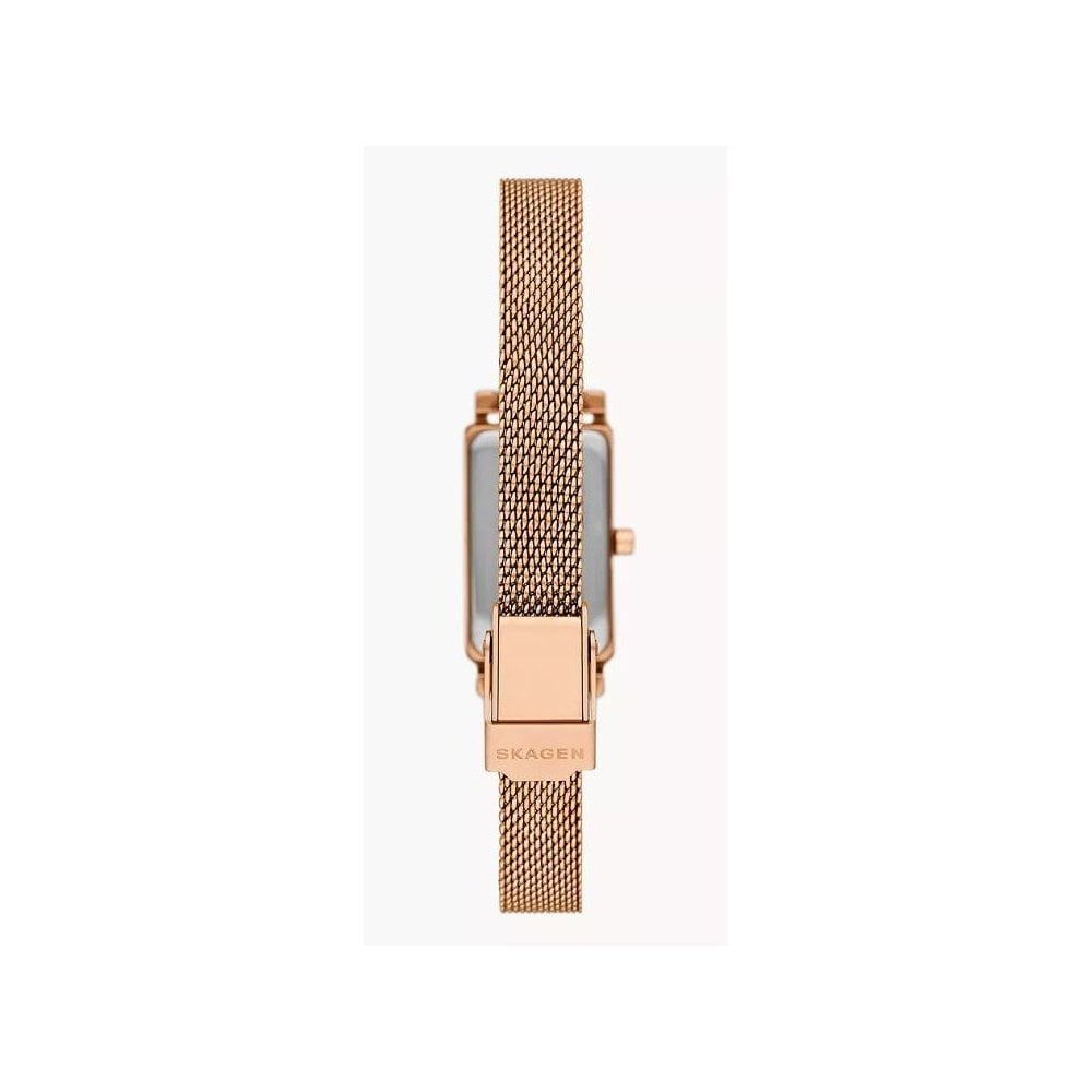 Hagen Micro Two-Hand, Ladies Mesh Rosegold Stainless Steel Watch