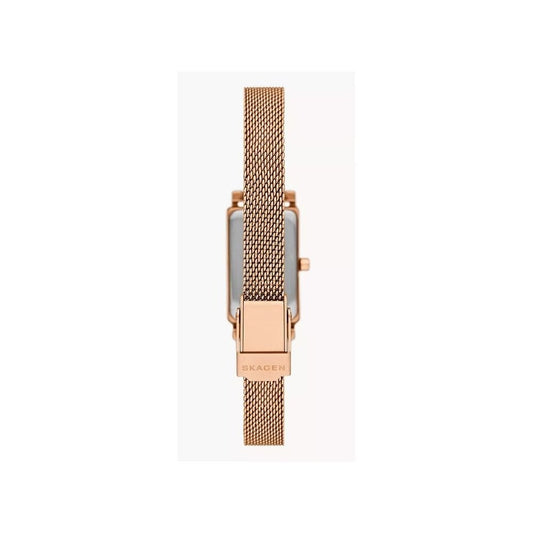 Hagen Micro Two-Hand, Ladies Mesh Rosegold Stainless Steel Watch