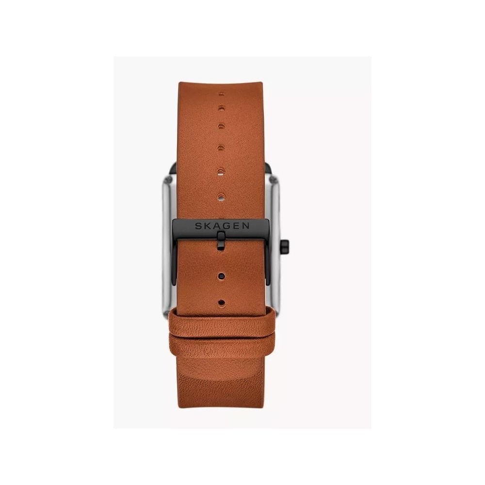Hagen, Three-Hand Brown Leather Gents Watch