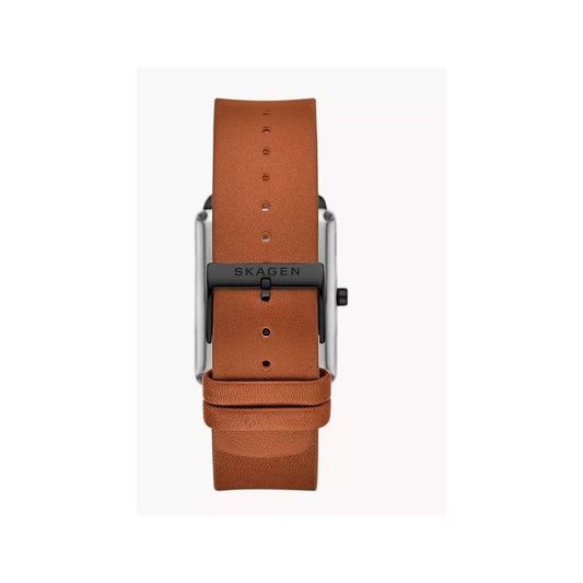 Hagen, Three-Hand Brown Leather Gents Watch