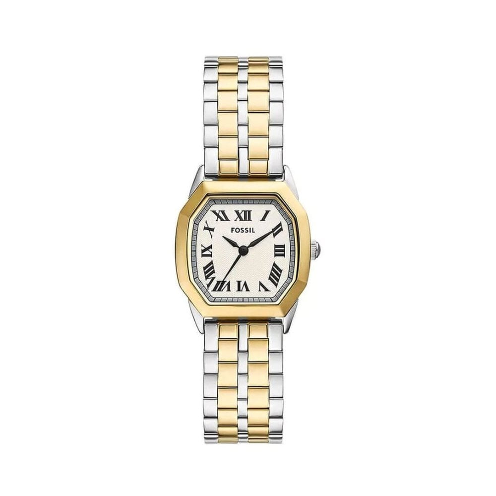Harlow, Cream Dial Ladies Two-Toned Stainless Steel Watch