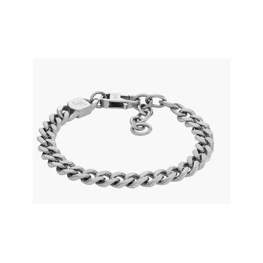 Harlow Linear Texture Chain Stainless Steel Bracelet