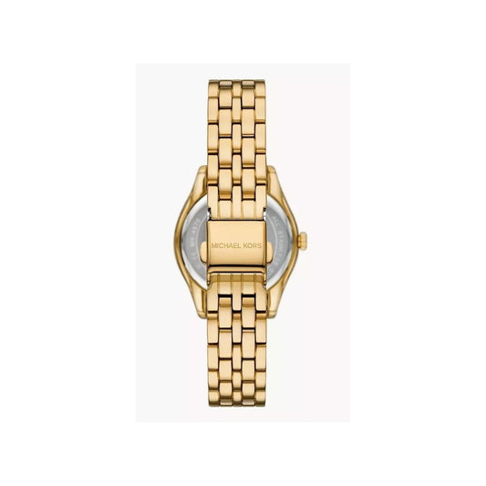 Harlowe, Three-Hand, Green Dial, Ladies Gold-Tone Stainless Steel Watch