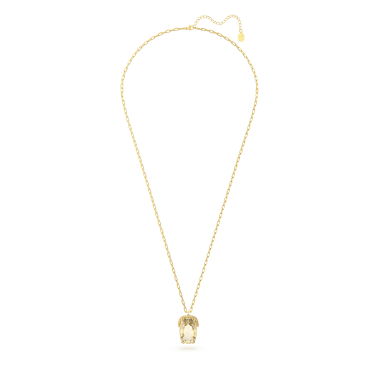Harmonia pendant Oversized crystal, Gold tone, Gold-tone plated