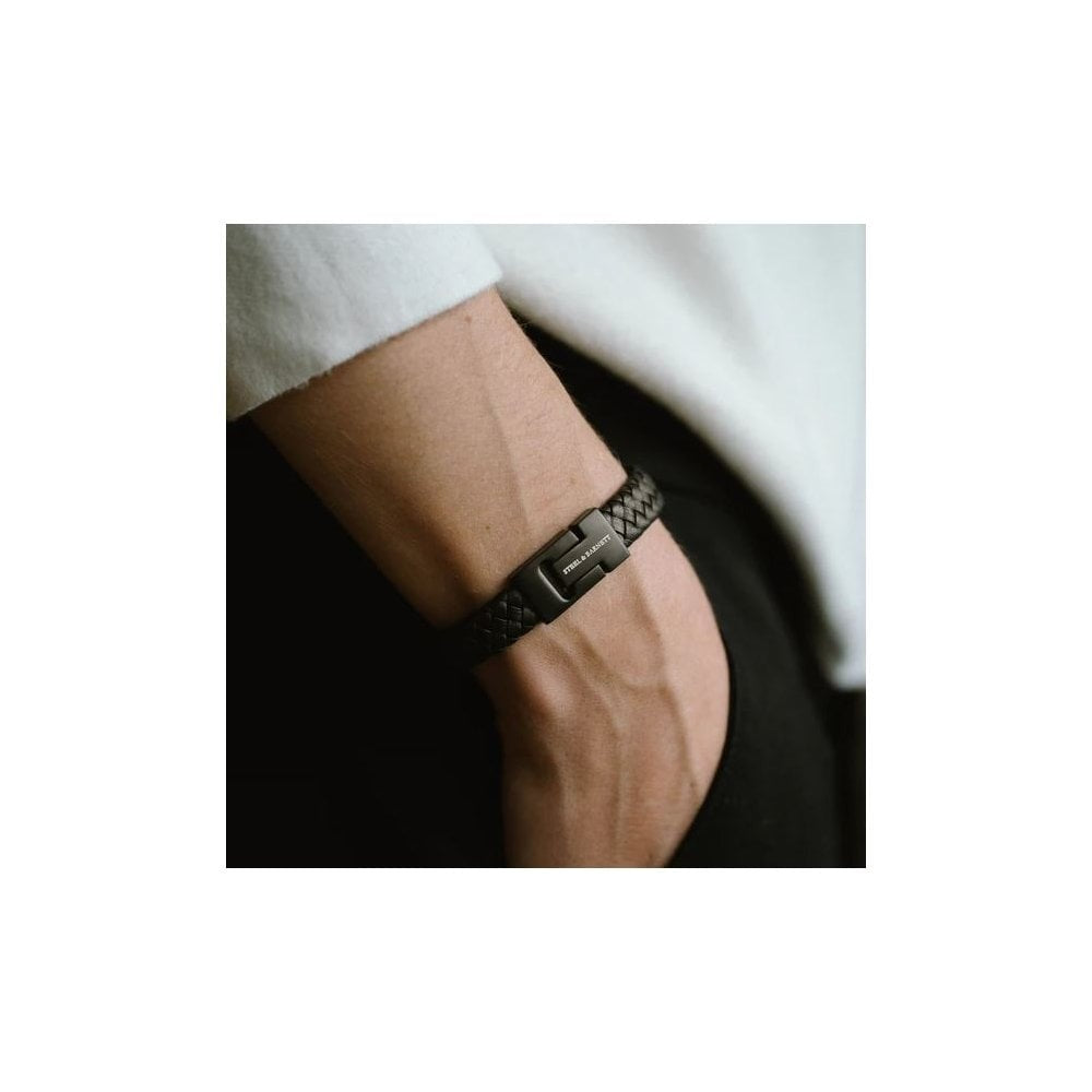 Harrison Dark Brown Gents Leather Bracelet