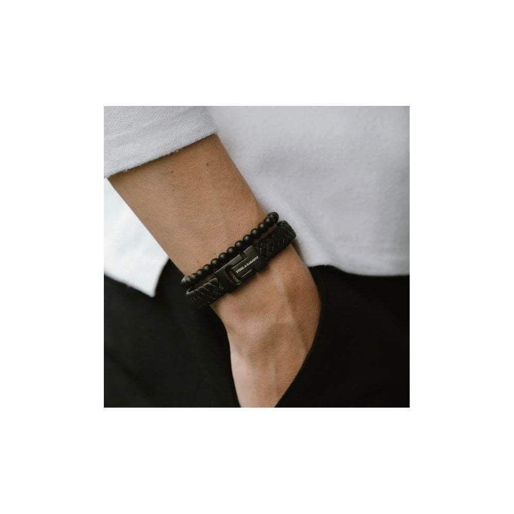 Harrison Dark Brown Gents Leather Bracelet
