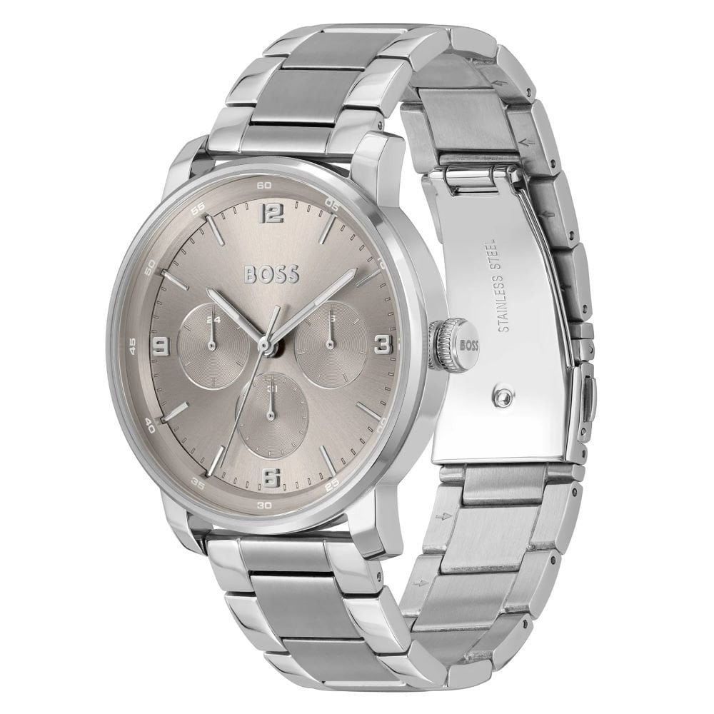 Hugo Boss Mens Contender Steel Chronograph