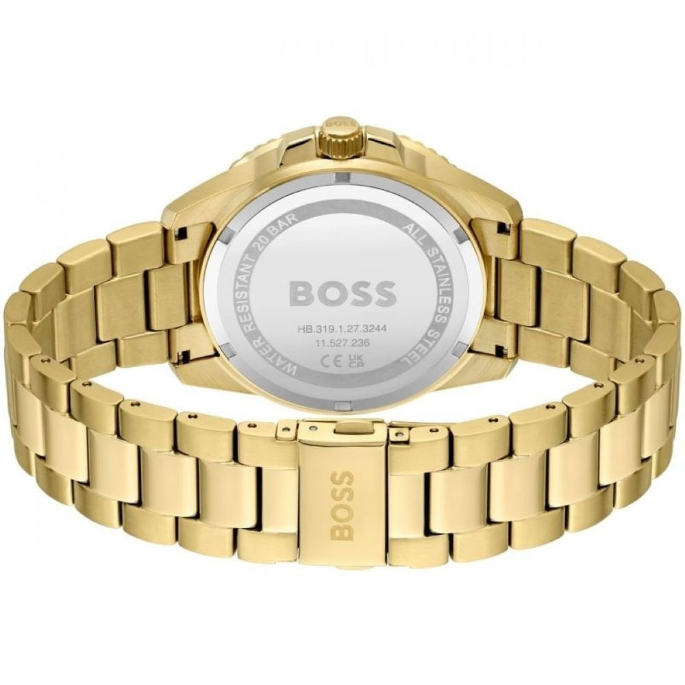 Hugo Boss Mens Gold Case And Bracelet Watch