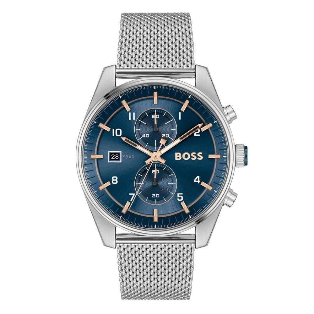Hugo Boss Mens Sky Traveller Mesh Bracelet Watch