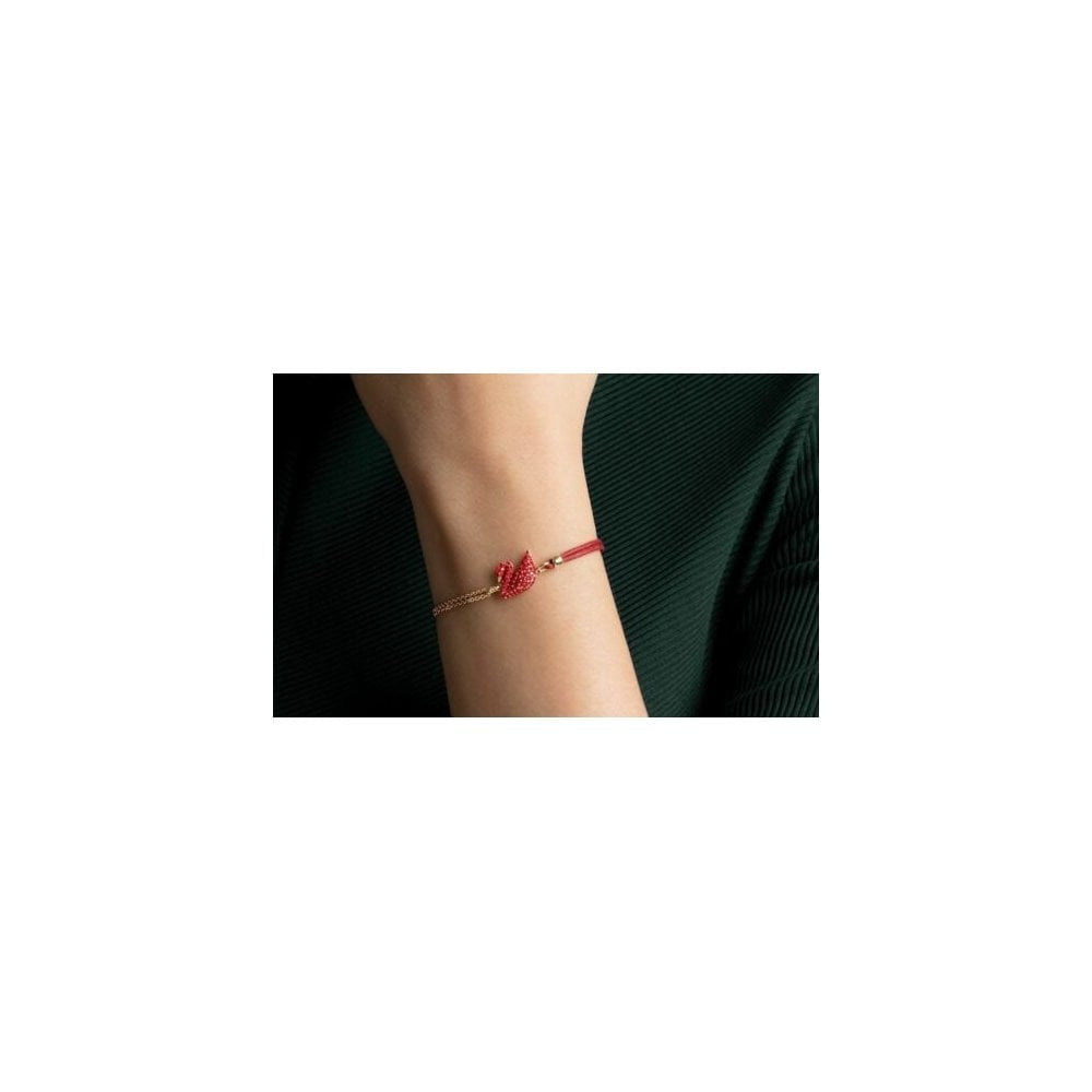 ICONIC GOLD & RED SWAN BRACELET