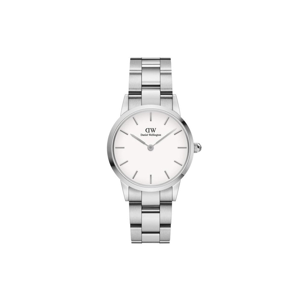 ICONIC LINK STAINLESS STEEL LINK BRACELET WATCH WITH WHITE DIAL