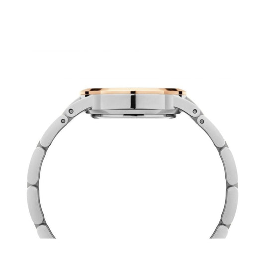 ICONIC LUMINE ROSE GOLD & STAINLESS STEEL BRACELET WATCH WITH ZIRCONIA ON DIAL