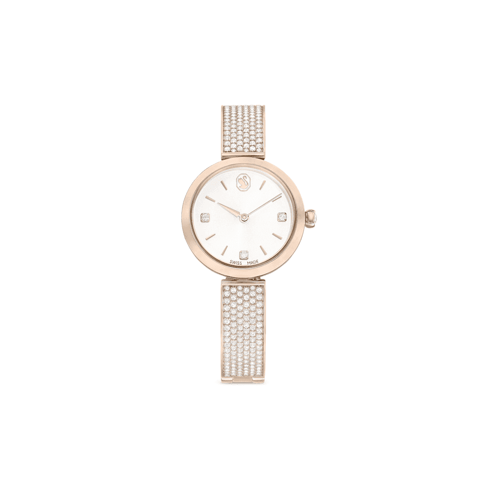 ILLUMINA GOLD TONE CRYSTAL BRACELET WATCH 