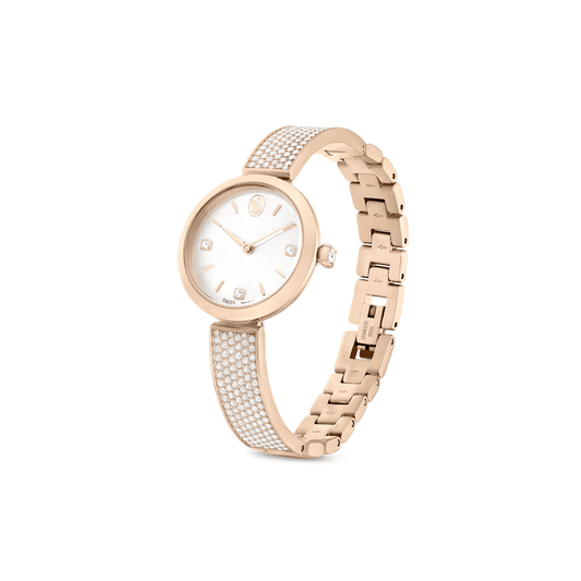 ILLUMINA GOLD TONE CRYSTAL BRACELET WATCH 