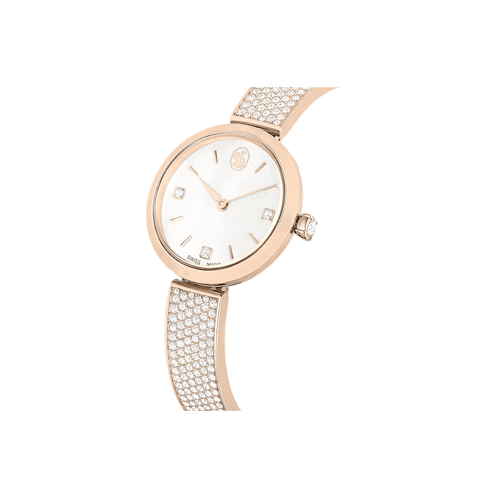 ILLUMINA GOLD TONE CRYSTAL BRACELET WATCH 