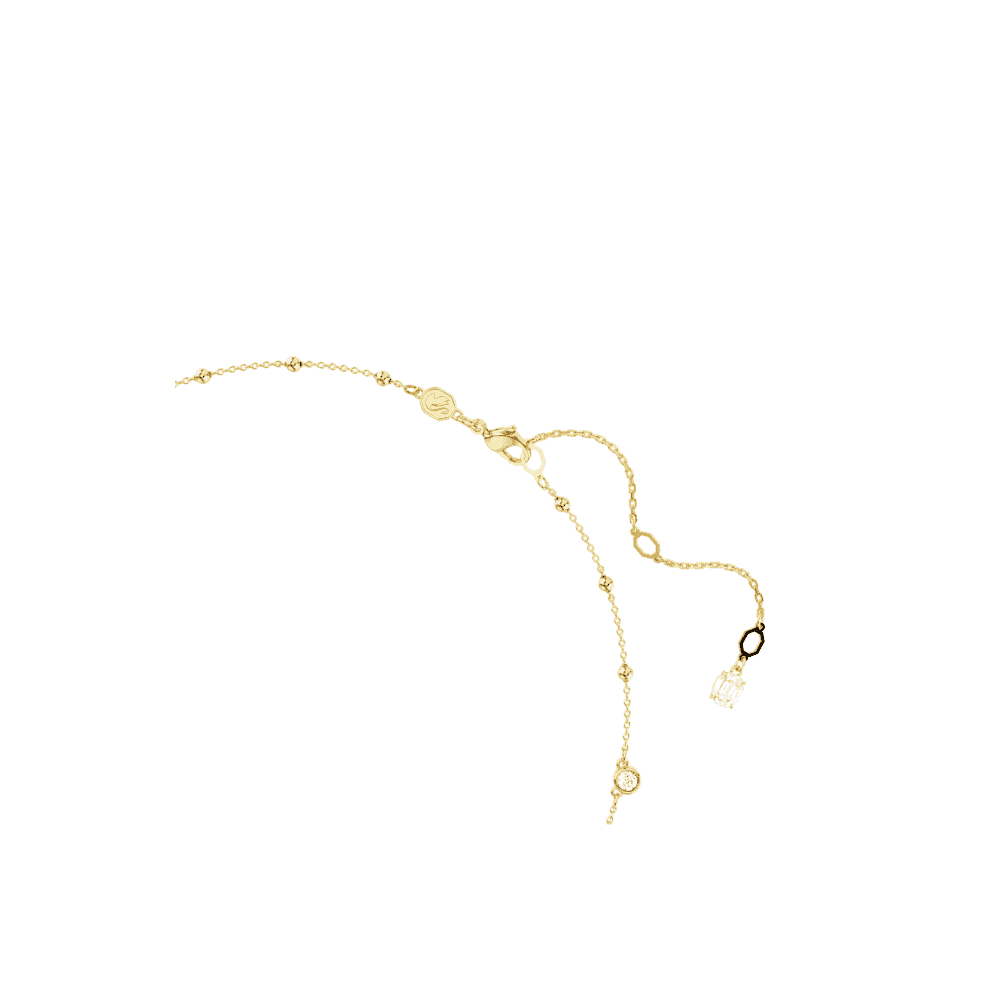 IMBER GOLD NECKLACE WITH SCATTERED RUBOVER SET CRYSTALS