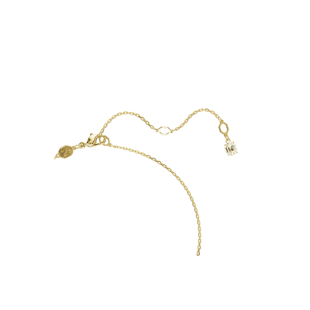 IMBER GOLD SIMPLE RUBOVER ROUND CRYSTAL PENDANT