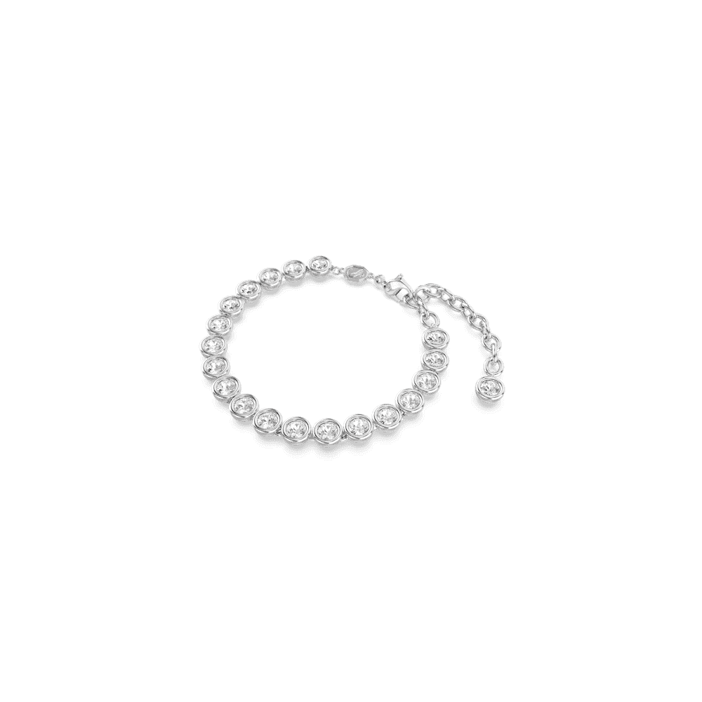 IMBER RHODIUM FINISHED TENNIS BRACELET