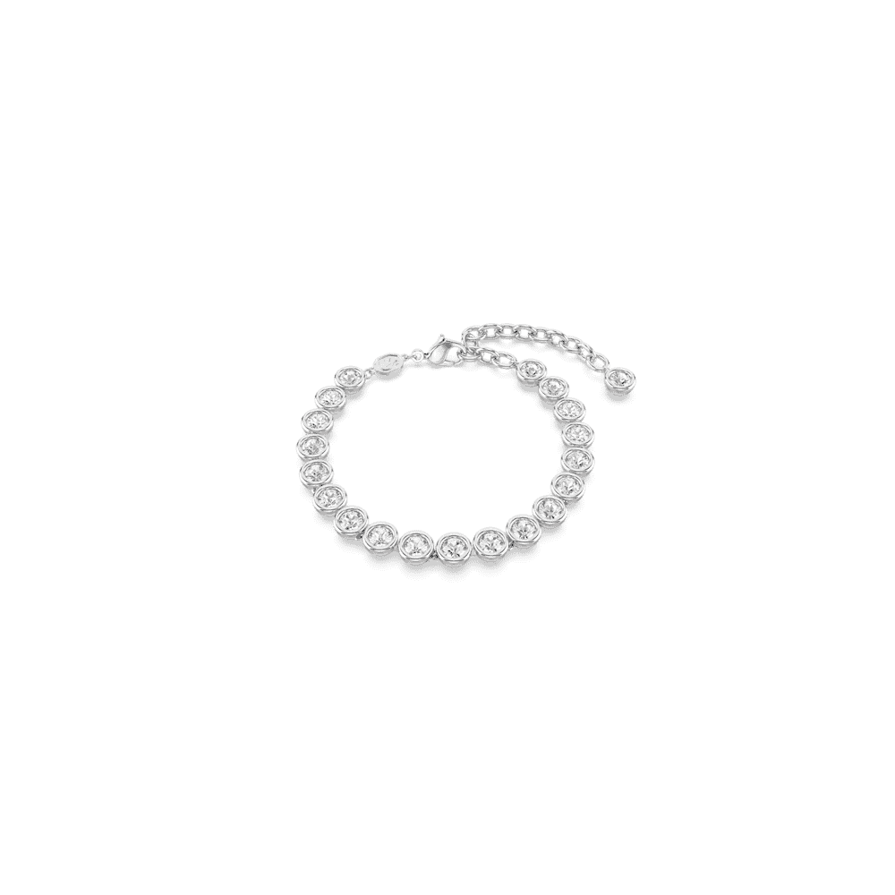 IMBER RHODIUM FINISHED TENNIS BRACELET