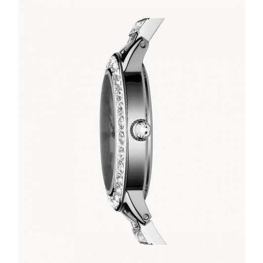 JESSE LADIES STAINLESS STEEL BRACELET WATCH WITH ZIRCONIA EMBELLISHMENT