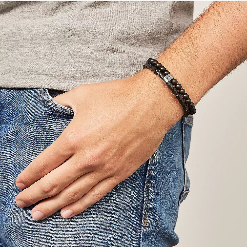 FOSSIL LEATHER BRACELET