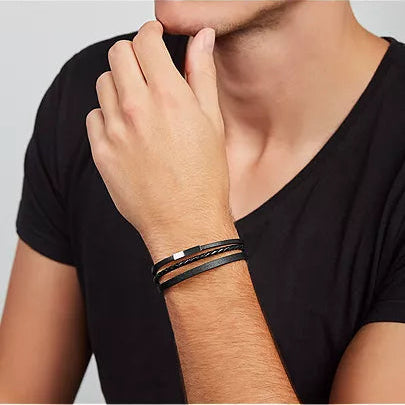 FOSSIL LEATHER BRACELET