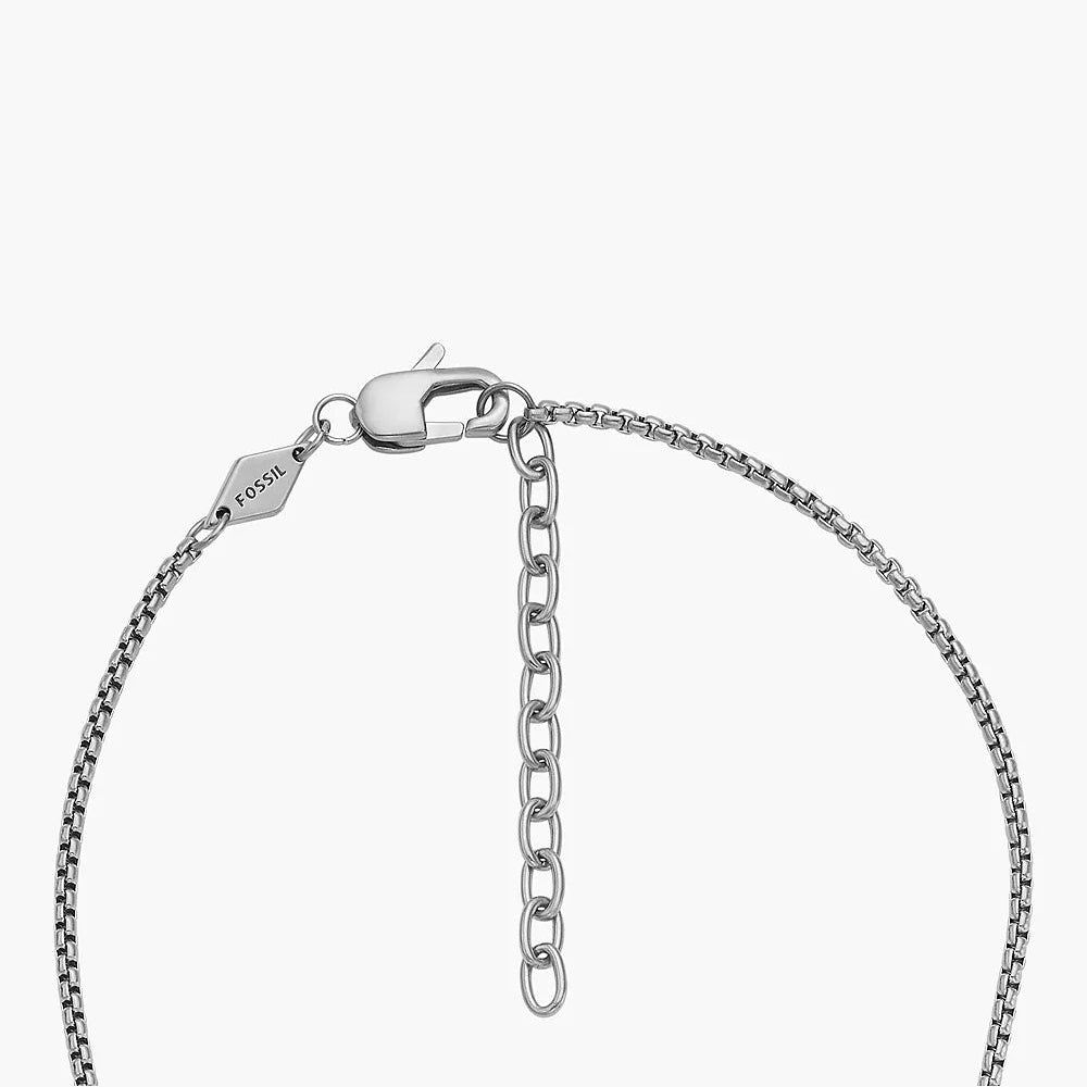 FOSSIL STAINLESS STEEL CROSS PENDANT