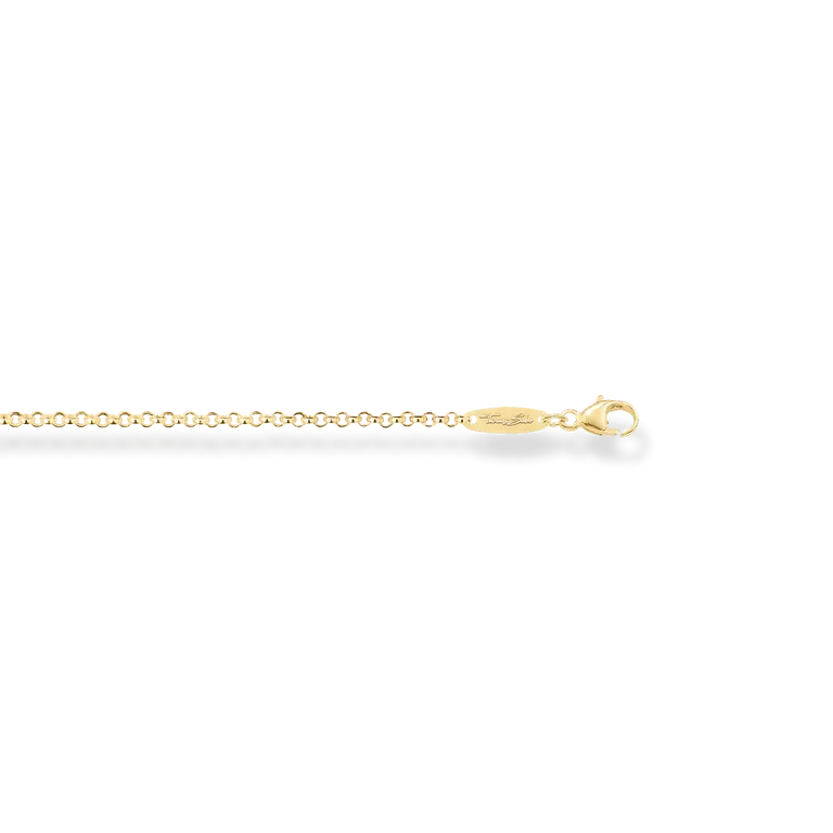 THOMAS SABO GOLD ON SIL ROUND BELCHER CHAIN