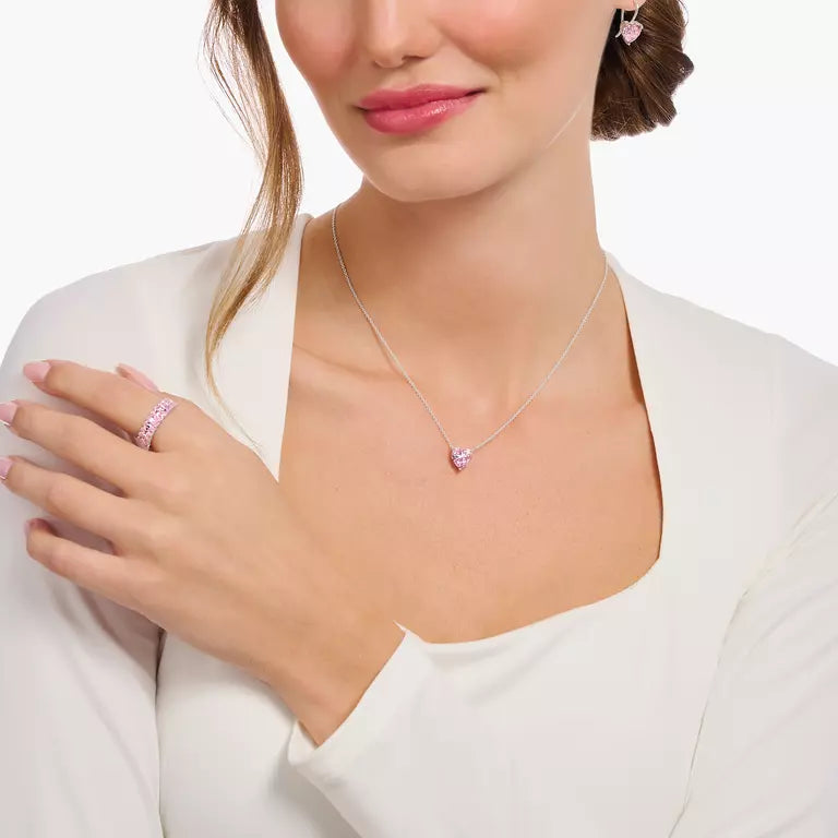 Thomas Sabo Pink CZ Heart Pendant