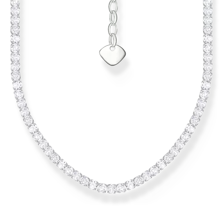 Thomas Sabo Sterling Silver Tennis Necklace with White Zirconia