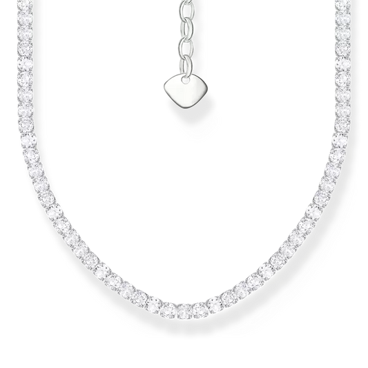 Thomas Sabo Sterling Silver Tennis Necklace with White Zirconia