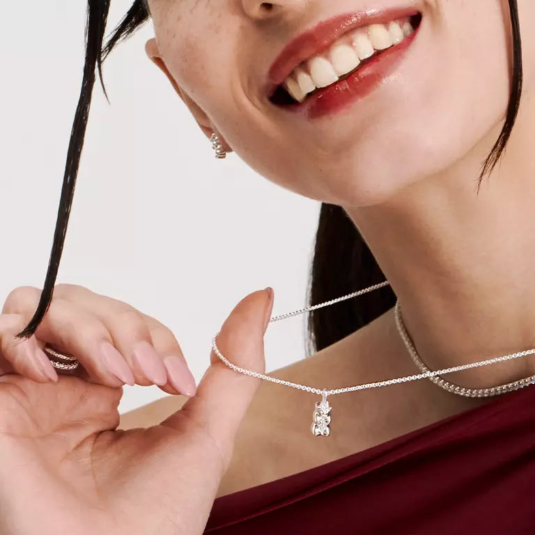 THOMAS SABO STERLING SILVER HARIBO GUMMY BEAR NECKLACE