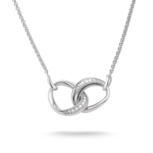 Thomas Sabo 'Together' Intertwined Rings Pendant with White Zirconia