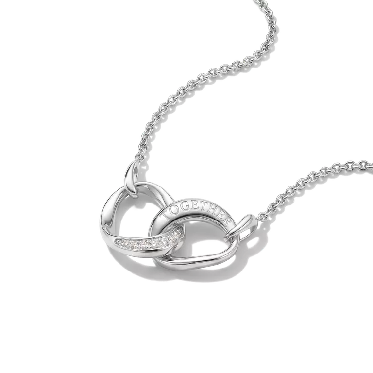Thomas Sabo 'Together' Intertwined Rings Pendant with White Zirconia