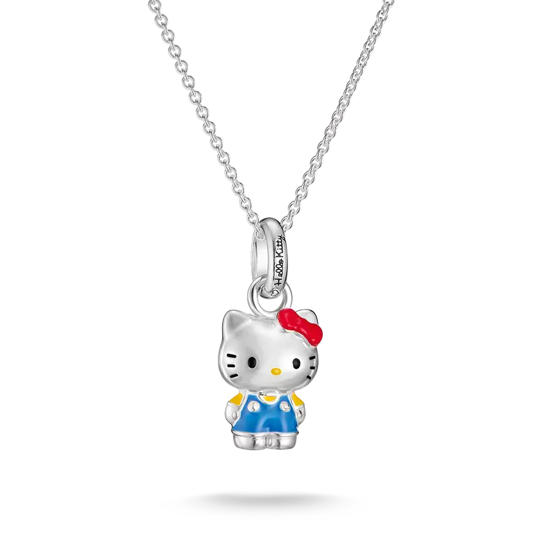 Thomas Sabo Blue Hello Kitty Necklace with Red Bow