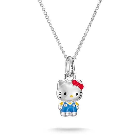 Thomas Sabo Blue Hello Kitty Necklace with Red Bow